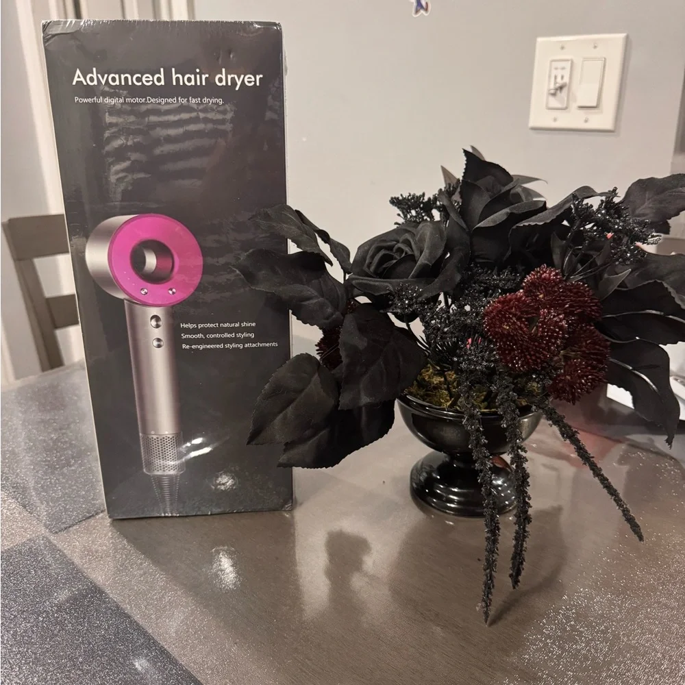 Advanced Hair Dryer with pink accents (Not the Dyson) Compared to popular Brand - Picture 2 of 7